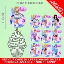 FASHION - Cupcake Personaggi