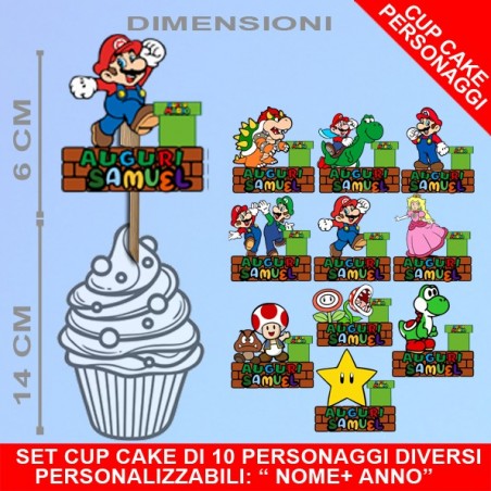 Cupcake personalizzato Super Mario