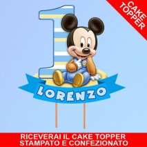 Cake Topper 1 Anno Bimbo