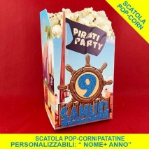Scatola Popcorn personalizzata tema Spazio
