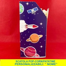 Scatola Popcorn personalizzata tema Spazio